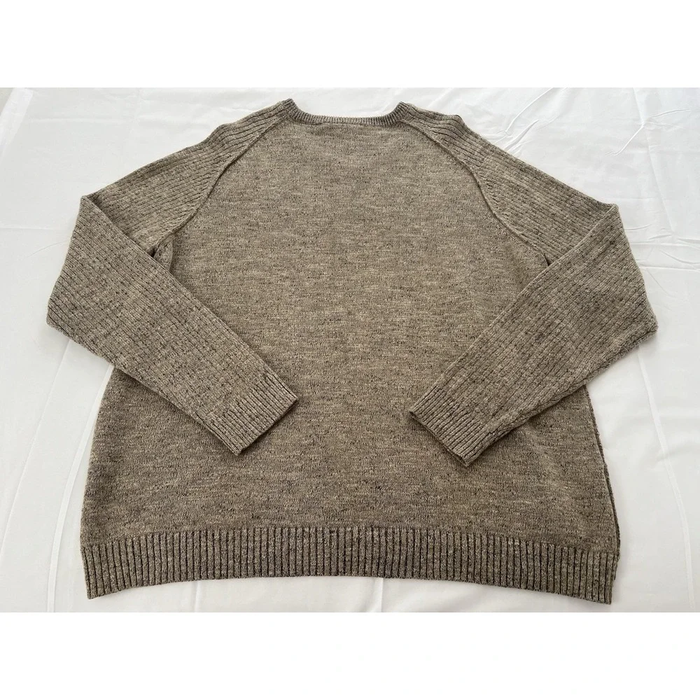 Tommy Bahama Gran Rey Reversible V-Neck Beige Crewneck Sweater Cotton Wool‎ XXL